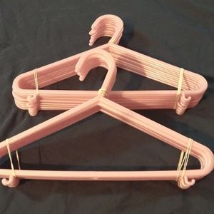 10 Soft Pink Baby Hangers  J Hook